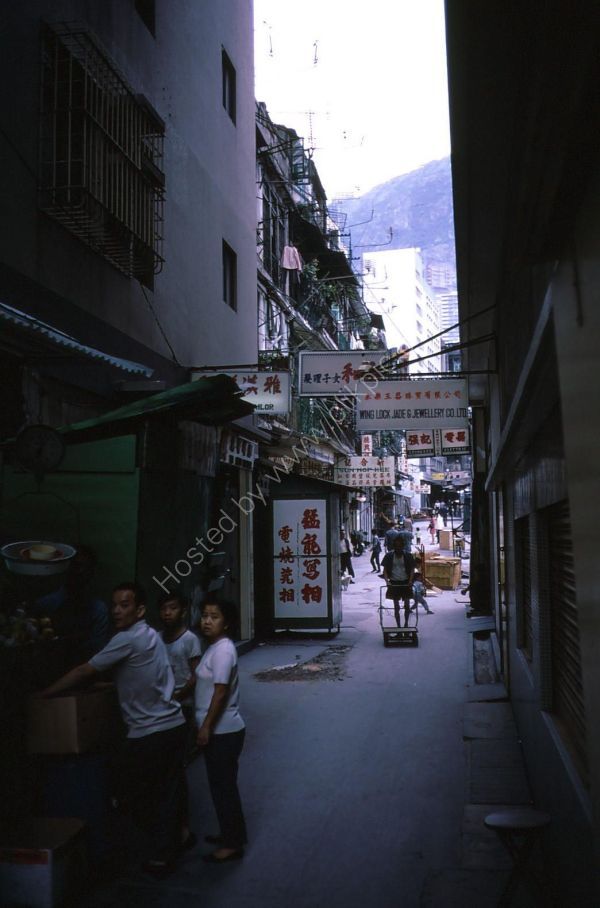 Side Street off Des Voeux Road, Hong Kong Island